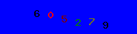 Blue Captcha Image