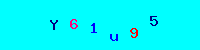 Blue Captcha Image
