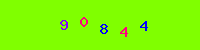 Blue Captcha Image