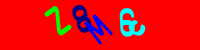 Blue Captcha Image
