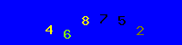 Blue Captcha Image