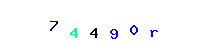 Blue Captcha Image